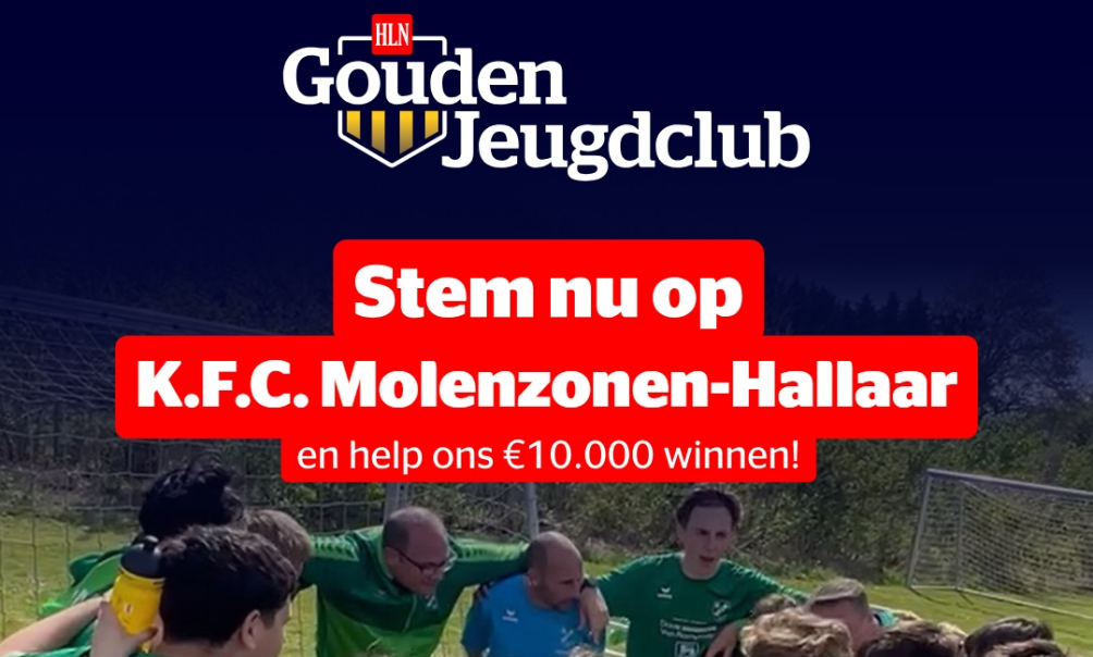 Help ons om de Gouden Jeugdclub te worden