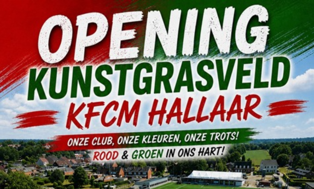 Officiële opening kunstgrasveld